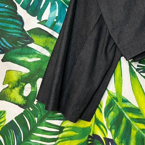 EUC $340 Sandro Paris Women's Size 18 Grey Straight Leg Luxury Designer Slacks - Picture 5 of 6